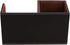 KINGFOM Desk Organizer - Multi-function Office Supplies Caddy in Brown Pu Leather