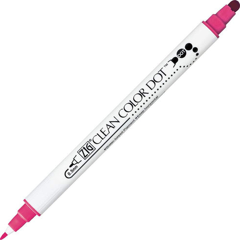 Kuretake TC-6100/6V ZIG Clean Color Dot Water-Based Pen, 6 Colors
