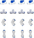 16 pcs MATTOX 1/4" OD Quick Connect Push in Water Tube Fitting for RO Water Reverse Osmosis System