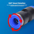 40Pcs Quick Connect Air Hose Fittings 1/4 inch OD, Pneumatic Push to Connect Fittings Kit for 1/4 inch Tube