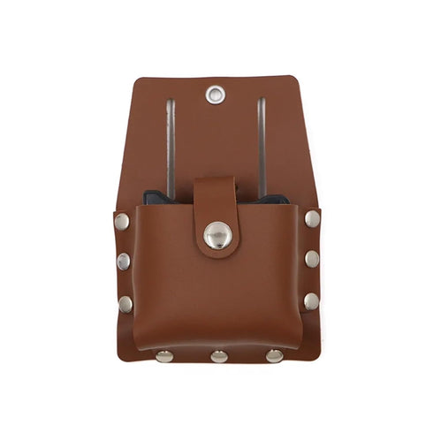 Dnyucen 2 Tape Measure Clip Pcs Leather Shoulder Tape Measure Condom Outdoor Tools Wallet Storage Bag Convenient