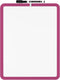 Mr. Pen Dry Erase Board, 14” x 11” Small White Board with Black Marker, Magenta Frame for Kids and Students