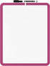 Mr. Pen Dry Erase Board, 14” x 11” Small White Board with Black Marker, Magenta Frame for Kids and Students