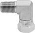 (2-PACK) 1501-04-04 Hydraulic Hose Adapter Fitting - 1/4" Male × 1/4" Female Swivel 90° Elbow