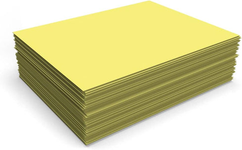 LUXPaper 8.5" x 11" Paper, Letter Size, Pastel Canary Yellow, 60lb. Text, 50 Qty