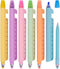 6 PCS Multifunctional Pen - 4-in-1 Blue Ink Ballpoint Pen, Highlighter9cm Ruler