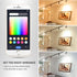ngnsky E14 Bulbs, 2Pack Tuya Bluetooth Smart RGBCW Candle LED Light Music Sync Color Changing, App Control