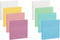 ENLUOM 400 Sheets Colored Transparent Sticky Notes, 3 x 3 in Pastel Clear Waterproof Self-Sticky Notes