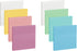 ENLUOM 400 Sheets Colored Transparent Sticky Notes, 3 x 3 in Pastel Clear Waterproof Self-Sticky Notes