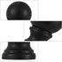 FOMIYES 10-Pack Replacement Lamp Shade Finial Knobs - Durable Plastic & Iron