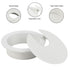 20 Pack 2 Inch Round Plastic Desk Grommets, White Wire Organizer Caps, Perfect for Hide Data Cords in Office Desk