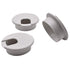3 Pack 2 inch(50mm) White Desk Hole Cover Grommet - ABS Plastic Wire Organizers for Computer Desk Cabinet