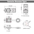7 Pin Connector, Waterproof Solder Connector for Automotive, Power, Marine, Indoor/Outdoor Electrical Connection