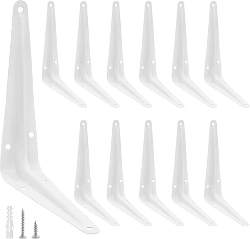 suiwotin 12pcs 4 Inch Shelf Brackets, Heavy Duty L Bracket, Shelf Corner Brace
