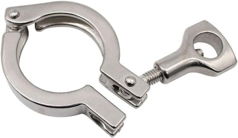 LOKLNEYK 1pcs 304 Applications(3Inx91) SS Sanitary Tri Clamp with Silicone Gasket Heavy Duty for Ferrule Connection