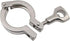 LOKLNEYK 1pcs 304 Applications(3.5Inx106) SS Sanitary Tri Clamp with Silicone Gasket Heavy Duty for Ferrule Connection