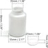 Othmro 5Pcs 150ml Plastic Bottle Lab Cylindrical Chemical Reagent Polyethylene Wide Mouth Liquid Solid Sample Sealing