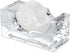 Huang Acrylic Clear Block Tape Dispenser - Modern Design, Crystal Clear for Home or Office