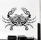 Wallstickers4you Wall Decal Crab Sea Lake Ornament Tribal Mural Vinyl Decal (z3199) Dark