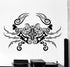 Wallstickers4you Wall Decal Crab Sea Lake Ornament Tribal Mural Vinyl Decal (z3199) Dark