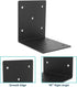 4 PCS Heavy Duty Steel Corner Brackets, 6"x6"x5"L Right Angle Bracket for Wood Shelves, Furniture