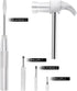 YOUMI 6 in 1 Multitool Set – Silver Hammer & Screwdriver with Anti-Slip Grip Handle, Best Gift for Family & Friends