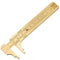 Brass Pocket Caliper - Double Scale Sliding Gauge, Mini Vernier Caliper for Measuring Jewelry
