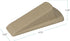 Heavy Duty Non-Slip Large Rubber Door Stopper, Big Foot ColorStop Wedge, Beige, Made in the USA