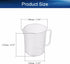 Bettomshin 9Pcs 500ml Metric Straight Shape Plastic Beaker, Graduated Liquid Measuring Cups for Lab