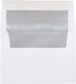 JAM PAPER A7 Invitation Envelopes - 5 1/4 x 7 1/4 - White with Silver Foil - 50/Pack