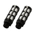 Quickun Plastic Exhaust Air Silencer, 3/4" Air Line Pneumatic Muffler, Black Air Compressor Fitting (Pack of 2)