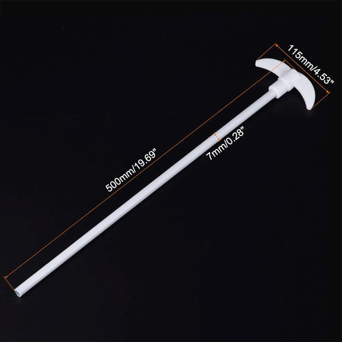 MECCANIXITY PTFE Electric Stirring Rod, 500mm Length Overhead Stirrer Mixer Shaft for Lab