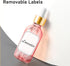 4oz, 12 Pack Pink Dropper Bottles Bumobum Oil Bottles for Hair Glass Eye Dropper Bottle for Essential Oils with Labels
