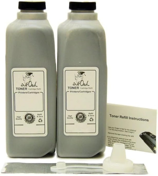 InkOwl Toner Refill Kit for Brother TN-820, TN-850, TN-880, TN-890 (2-Pack) Replacement