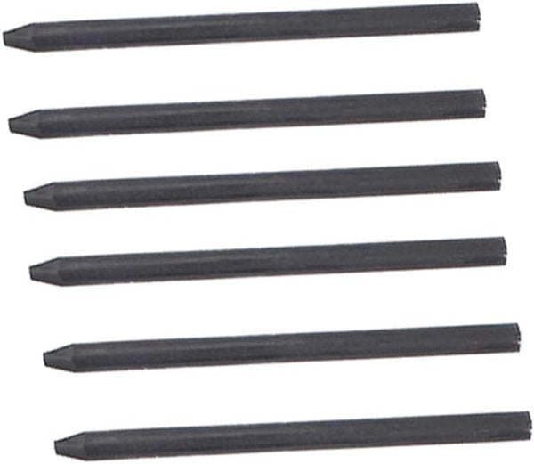 BXT 5.6MM Lead Refills for Metal Automatic Mechanical Pencil, 6pcs 2B 4B 14B Charcoal for Draft Drawing and Art