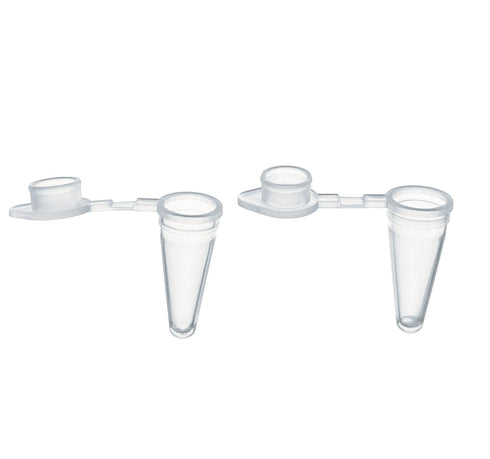 MUHWA 1000pcs Microcentrifuge PCR Tube with Flat Cap, 0.1ml PCR Reaction Tube