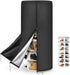Floweringbeter Rotating shoe rack cover made of sturdy oxford fabric and PU coating, includes a UV resistant layer