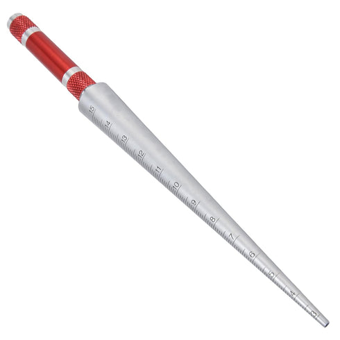 3-15mm Thread Stainless Steel Aperture Gauge, Inner Diameter Conical Ruler Measurement Tool for Plastic Pipes