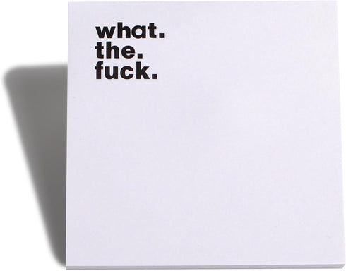 Fresh Outta Fucks Pad and Pen, Funny Sticky Notes and Pen Set, Novelty Gift for Friends