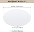 14" 14.5-16" Lampshade Diffuser, Diameter Round Diffuser Lamp Shade for Drum Style Lampshades Pendants Softening Light
