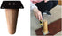 KDDEON Accessories,Set 4 (6cm/2.4in) Solid Wood Rubber Wood Furniture Legs,DIY Replacement Sofa Legs,Tapered Coffee