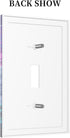 HTSAHKV 3 5 Inch Purple Dragon Wall Plate Light Switch Cover Single Gang Outlet Faceplate Print Plate Cover X