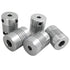 AFUNTA 5 Pcs Flexible Couplings 5mm to 8mm for NEMA 17 Stepper Motors - Compatible with Small CNC Machines & 3D Printers