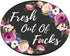 Smooffly Funny Circular Mousepad, Fresh Out of f CKS Round Mouse Pad, Cute Desk Accessory, Size 7.9 x 7.9 x 0.12 Inch