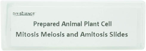 Prepared Animal Plant Cell Mitosis Meiosis Microscope Slides Set, 5pcs for Biology Class