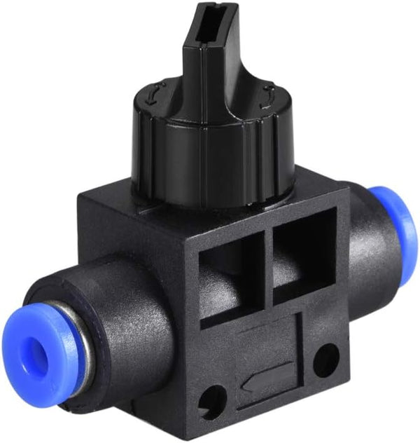 uxcell 4mm OD Pneumatic Air Flow Control Valve, Push-to-Connect Fitting, 6pcs Pneumatic Controller Valve