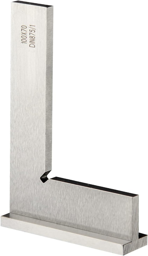 Precision Machinist Square 4 Inch Engineer Square, 90 Degree Right Angle Ruler, Ground Hardened Steel