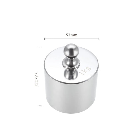 Scale Calibration Weight, 1kg x M2 Precision Chrome Plated Steel Gram Weight for Digital Jewelry Scale