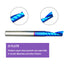 2PCS 1/4inch Shank O-Flute Upcut Solid Carbide CNC End Mill - 1/4 inch Cutting Diameter Router Bit
