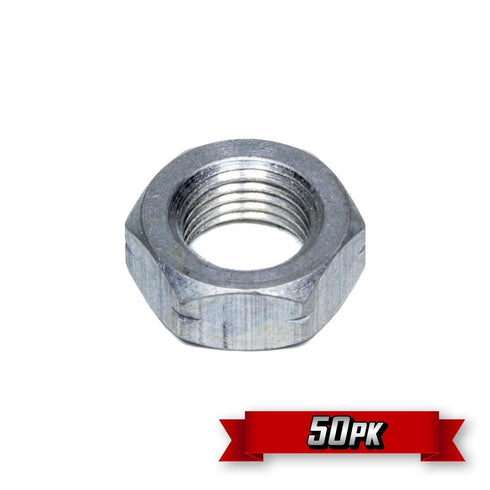 Generic 3/8"-16 50 Pack Hex Jam Nut RH Thread Aluminum Maintenance Repair Replacement Fasteners Industrial Hardware